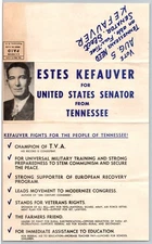 Estes Kefauver For Senator Campaign Foldout Brochure Family Estate Fight for TVA