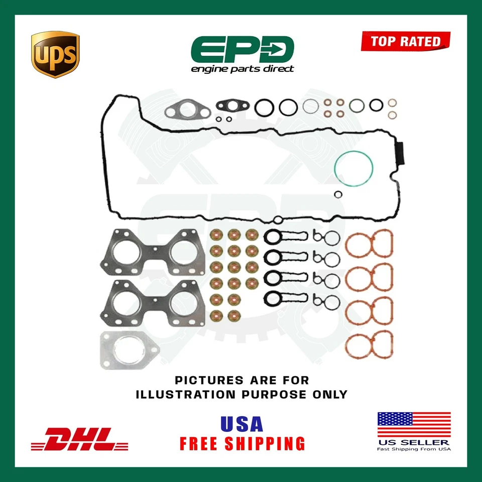 Zylinder Kopfdichtung Set 02-39346-01 Für BMW 1 3 4 5 X1 X3 X5 N47 D20C 2.0L Neu - Bild 2 von 2