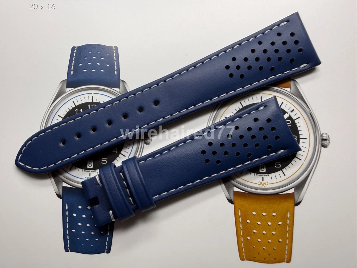 Omega Seamaster 20mm× 18mm BLUE Fabric OMEGA Blue Wristwatch Straps for sale | eBay