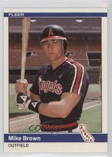 1984 Fleer Update Mike Brown #U-17 0a1