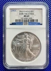 2010 ~ Silver Eagle S$1 ~ NGC MS69 ~ EARLY RELEASES ~ #1214681-390