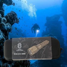 Dive Lantern Focus 3000 Dive Light Beam Angle 11-70 degree 330ft Bronze New