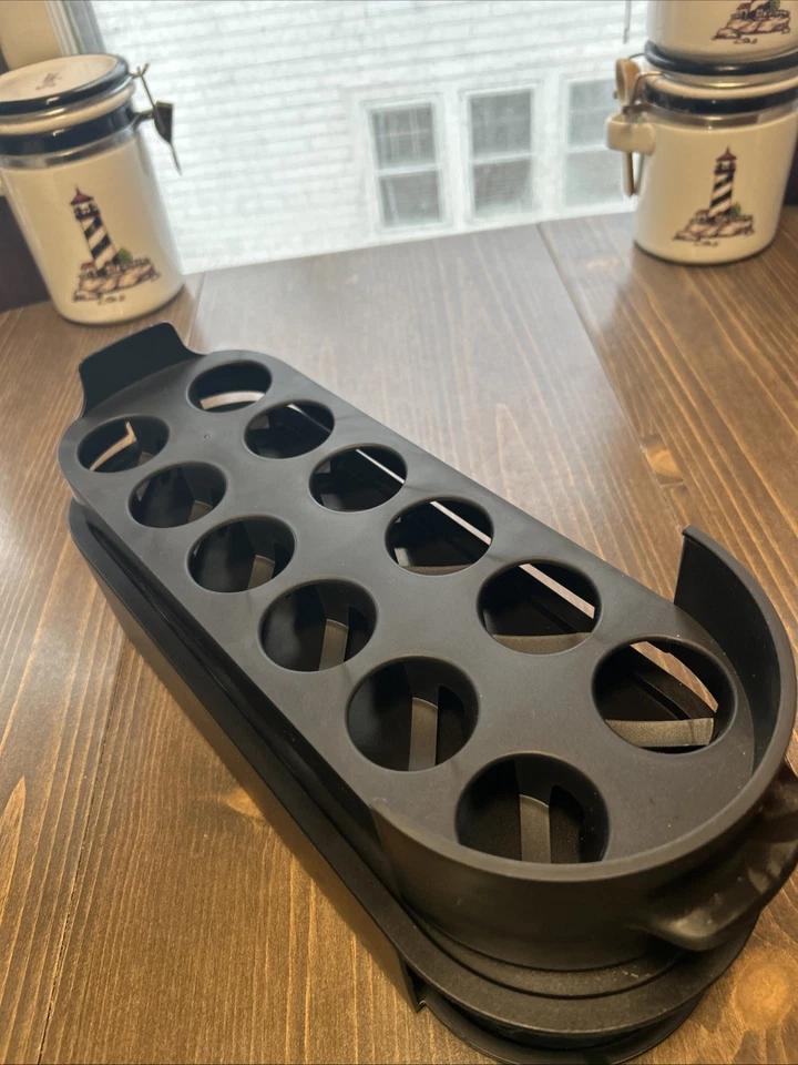 Cajón de almacenamiento de cápsulas de café dispensador soporte organizador estante 12 K capacidad para tazas Foto 2 de 2