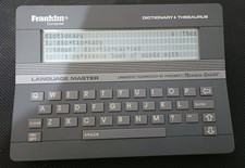 Franklin Language Master LM-2000 Dictionary  Thesaurus Tested Working