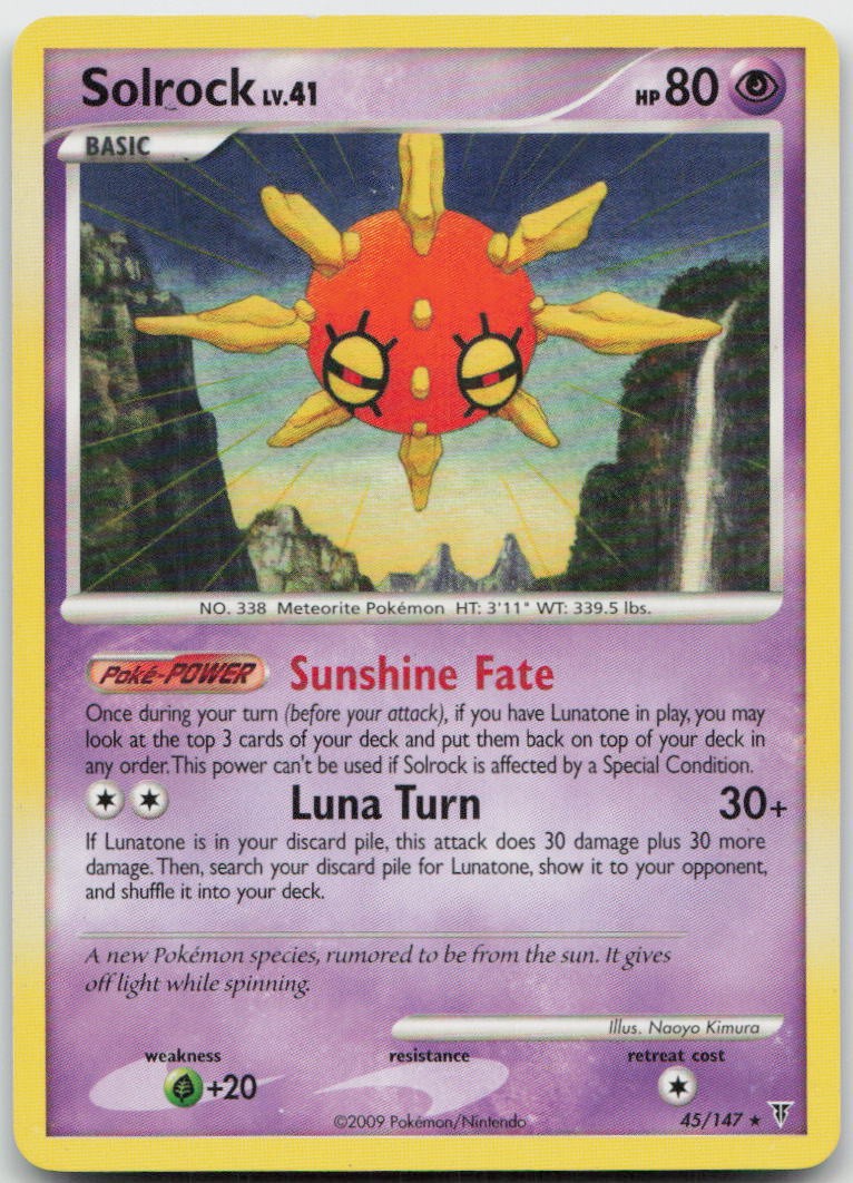 Solrock 45/147 Rare Supreme Victors Pokemon MP