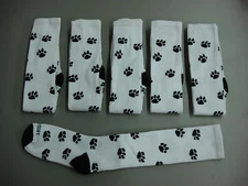 NWOT Women's Spike It Volleyball Sock Size Medium White/Black 6 Pair #2