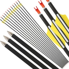 30" Carbon Arrows Archery SP1000 Vanes ID4.2mm Point Recurve Bow Target Shooting