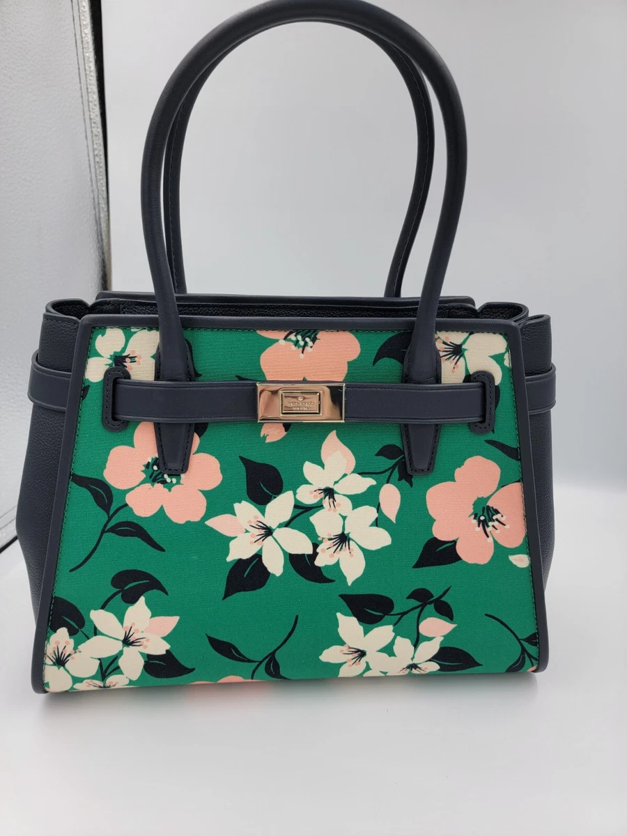 Kate Spade Bag Women S K7351 300 Lily Bloom Print 2Way Medium Satchel NWT