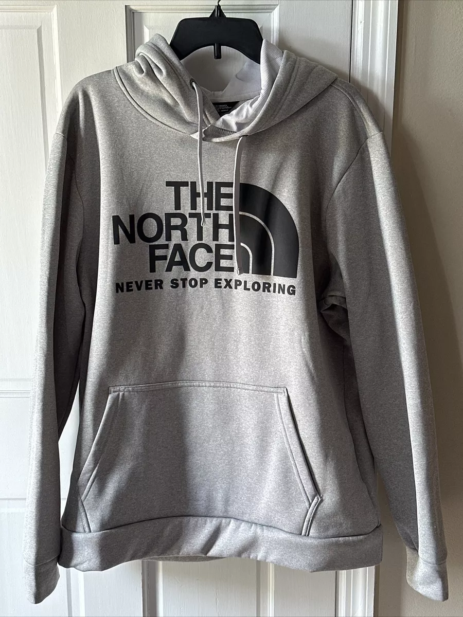 New! Mens The North Face Surgent Hoodie Grey/Black Size XL Standard Fit