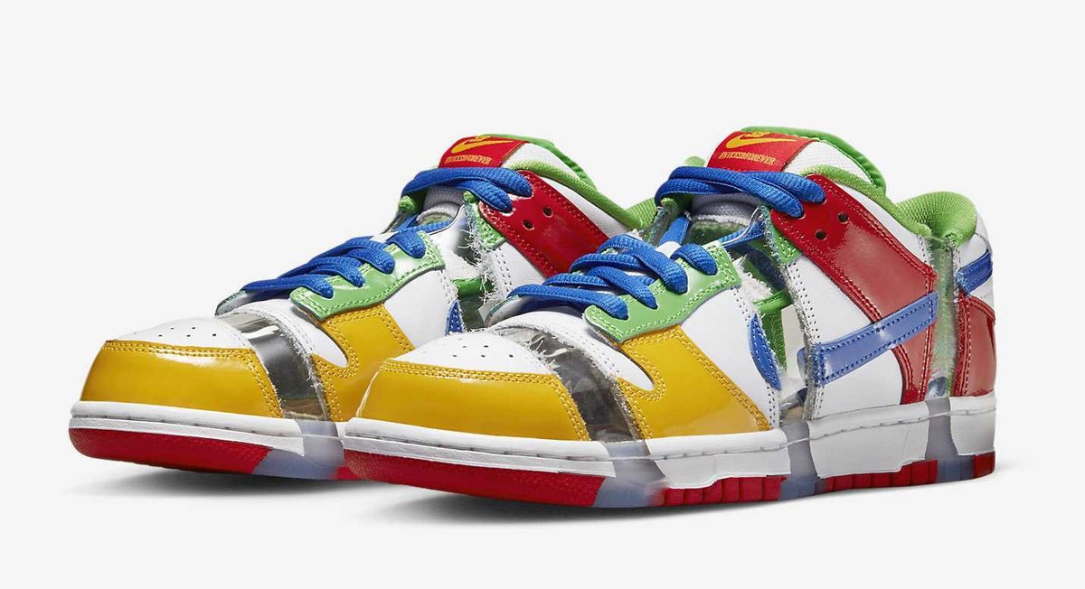 Nike SB Dunk Low Sandy FD8777-100 Red White Blue Yellow