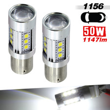 2x 1156 Projector Led White Light Bulbs For Reverseback Up Light Bulbs