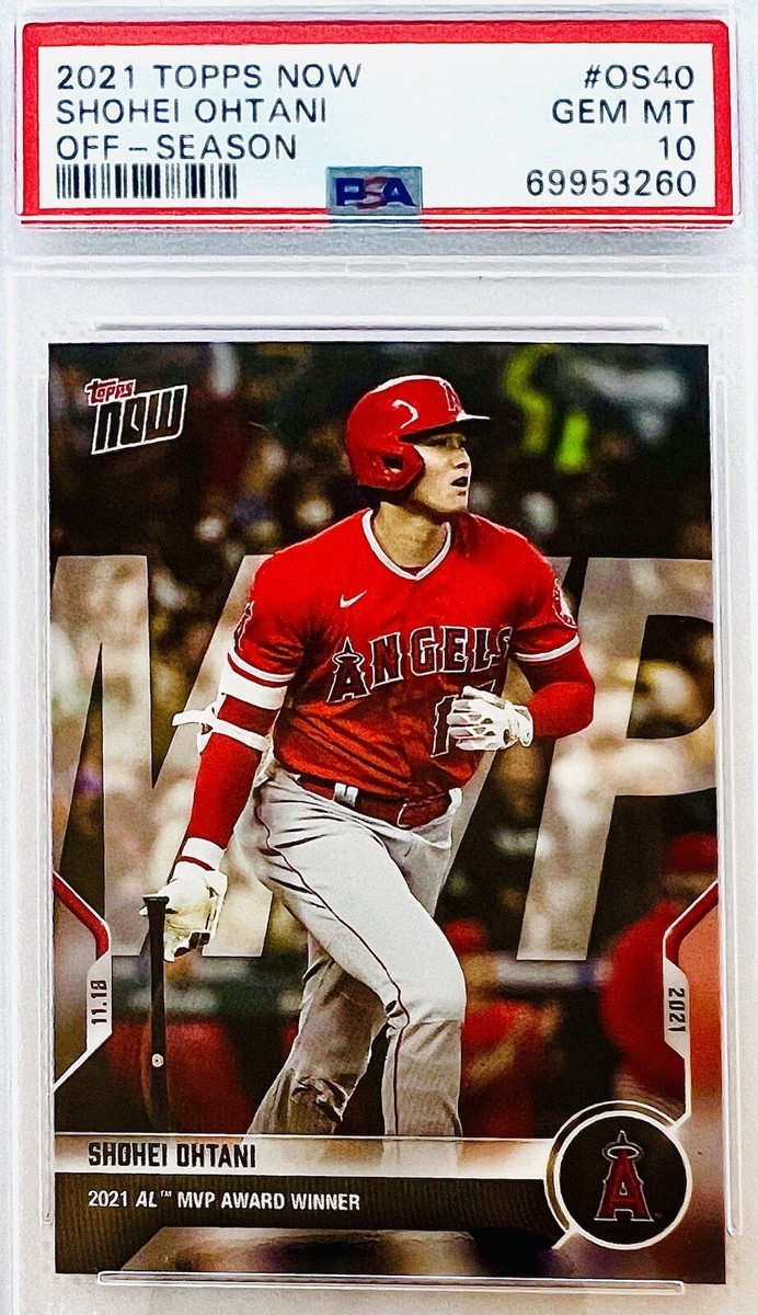 大谷翔平　psa鑑定カード　2021 Topps Now Card 2021 Topps Now Shohei Ohtani “2021 MVP” #OS40 PSA 10 💎 | eBay