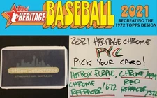 2021 Heritage Chrome Red Refractor /999 /572 /372 HotBox PYC Pick Tatis Bohm RC 