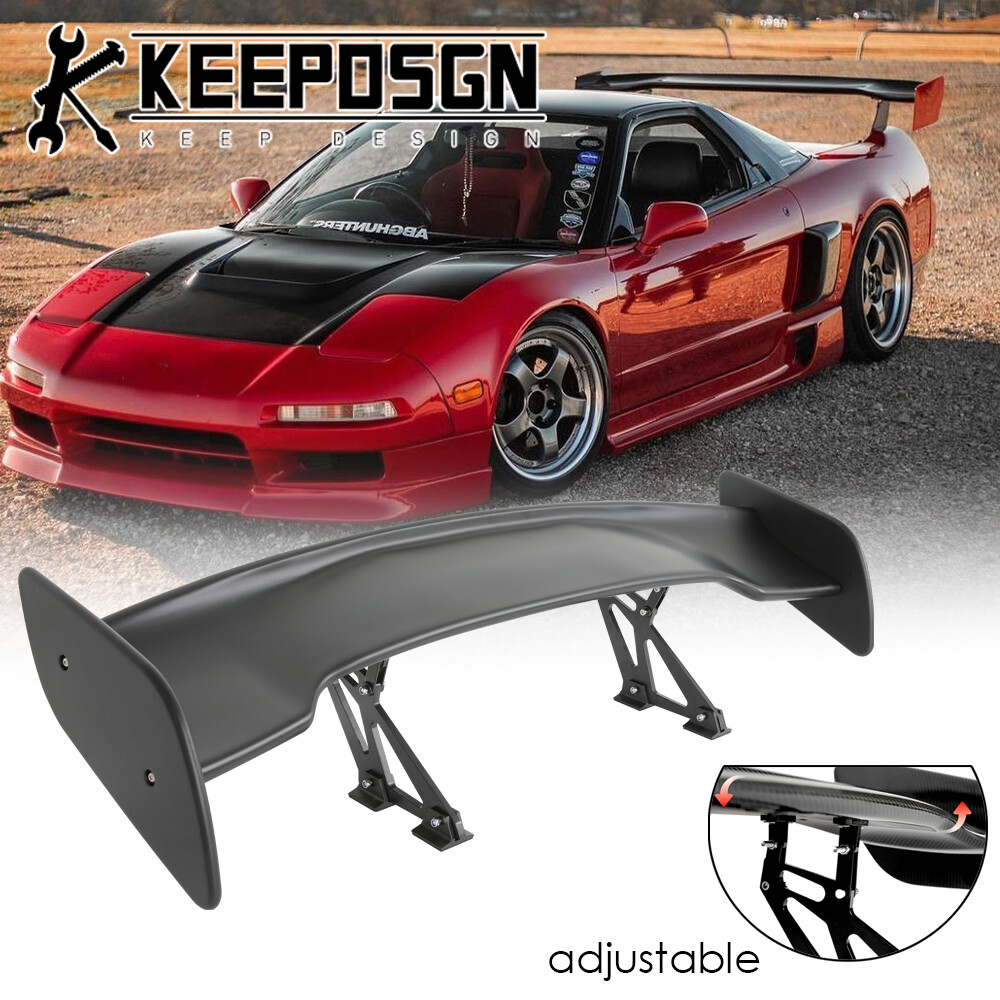 For Honda Acura NSX MATTE 47'' Rear Trunk Spoiler Wing GT Style Adjust Bracket