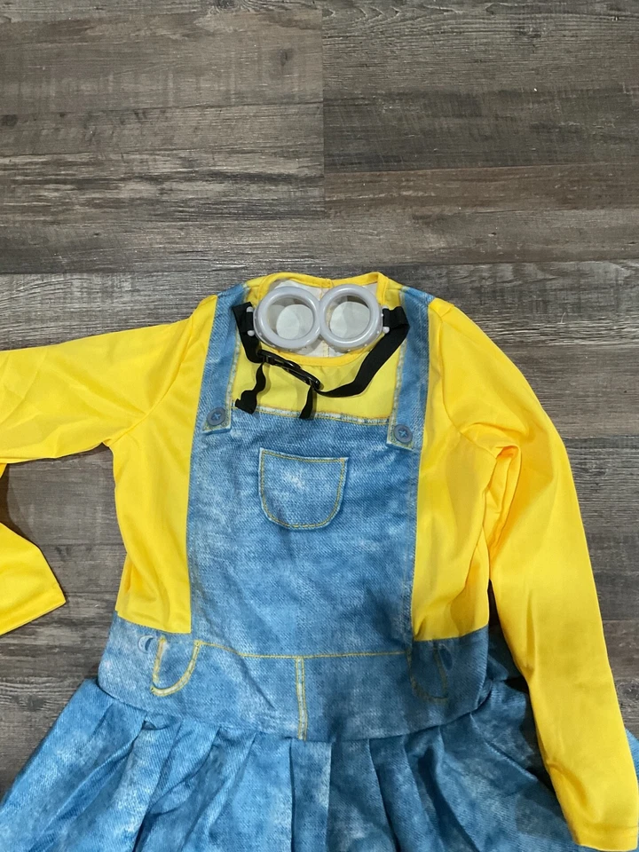 Vestido Disfraz Minion Niñas Despicable Me Halloween Rubíes Mediano Foto 2 de 3