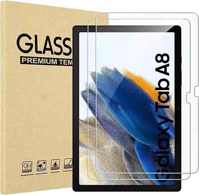 2x Panzerfolie für Samsung Galaxy Tab A8 10.5 (X200/X205) 2021 Full-Cover Glas