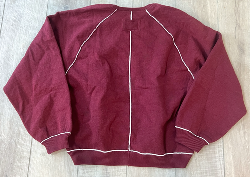 FREE PEOPLE WE THE FREE VALENTINE COMBO RED MIDNIGHT PULLOVER SWEATSHIRT TOP XL - Picture 10 of 10