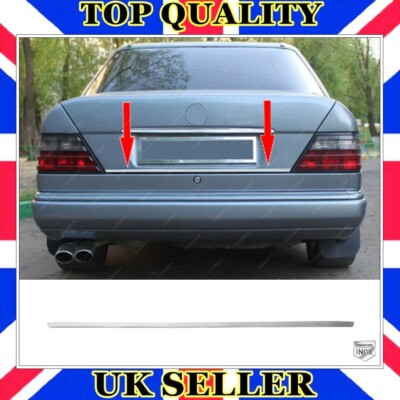 Chrome Rear Trunk Lower Trim S.STEEL For MERCEDES E-CLASS W124 1984 TO 1995