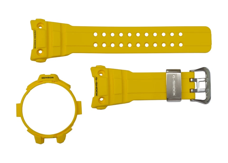 Casio G-Shock Gulfmaster GWN1000 GWN-1000-9 Juego de correa y bisel de reloj de resina amarilla Foto 2 de 4