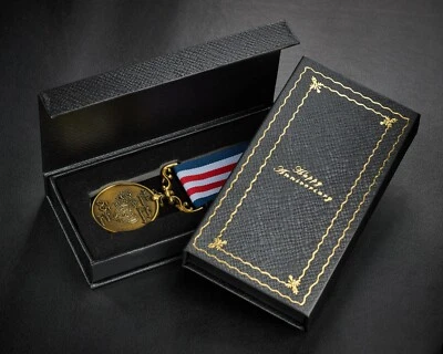 THE COMMEMORATIVE COIN COMPANY Our 55th Emerald Wedding Anniversary Service Medal + Case. Gift/Present. Gold