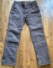 Carhartt Hayden Womens Double Knee Carpenter Pants Size 10 Brown Canvas 102730