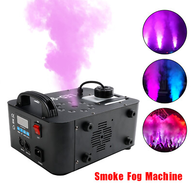 900W RGB LED Light Smoke Fog Machine Stage Fogger DJ Spray Smoke Effect E4