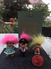 Drei Vintage Trolls Pirat Selten Top Zustand Sammlung E1