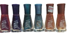 Sally Hansen Insta Dri Nail Polish Lot Of 6  Prismatic Shine - Multiple Colors