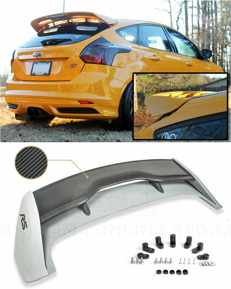 For 12-18 Ford Focus Hatchback | RS Style CARBON FIBER Rear
