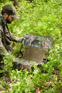 blackout turkey lounger folding hunting chair