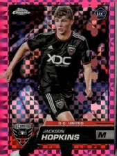 2023 Topps Chrome MLS #14 Jackson Hopkins Pink X-Fractor