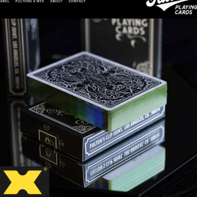 Fultons Clip Joint Bootleg Edition (Green Gilded) Playing Cards