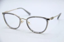 NEW COACH HC5146 9417 SHINY LIGHT GOLD TRANSPARENT GREY EYEGLASSES 52-20