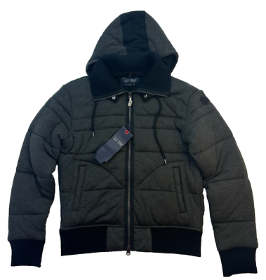 AJ Armani Jeans Slim Fit Hooded Padded Blouson Jacket Men's Size