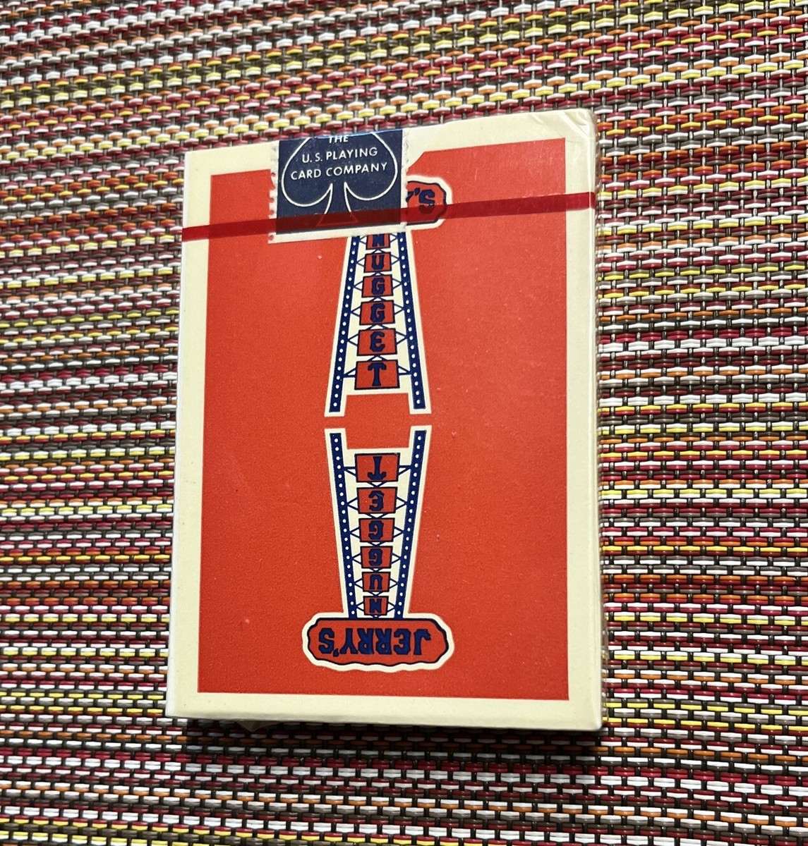 1970年極上●jerry's nugget deck Authentic Sealed 1970's Jerry's Nugget Playing Cards RED As