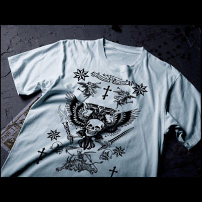 Russian Prison Tattoo T-shirt, Gangster Mobster Mafia Russia Criminal Underworld