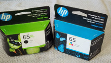 HP 65XL Black Hi Yield W/ 65 Tricolor Ink Cartridge Genuine Sealed 2024 Lot Of 2