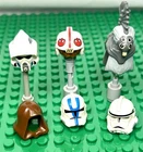 LEGO Star Wars Helmet Lot Clone Trooper Pilot Scout Mixed Minifigure Parts