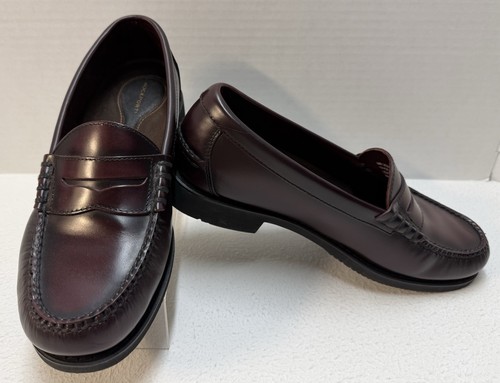 Rockport bequeme DMX Slipper Leder Penny Loafer weinrot burgunderrot Größe 8W gebraucht, in einwandfreiem Zustand - Bild 2 von 14