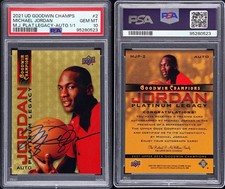 2021 Goodwin Champions Michael Jordan Platinum Legacy Michael Jordan 1/1 Auto