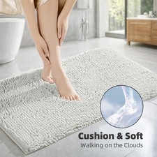 Non Slip Bath Mat Extra Large Bathroom Rug Toilet Pedestal Mats Water Absorbent