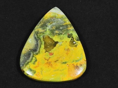 31X41X04MM Natural Bumble Bee Jasper Pear Cabochon Loose Gemstone 49Cts. e218