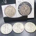 [Lot of 5] Walking Liberty Half Dollar 90% Silver 1929S,42S,44,46,46S $2.5 Face