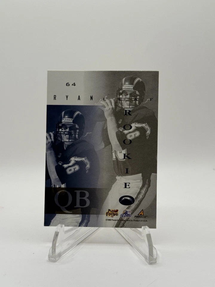 1998 Pinnacle Mint Collection Ryan Leaf #64 Rookie RC - Image 2 of 2