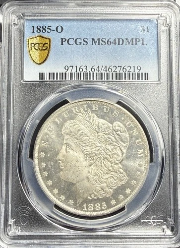 1885-O Morgan Silver $1 PCGS MS64DMPL