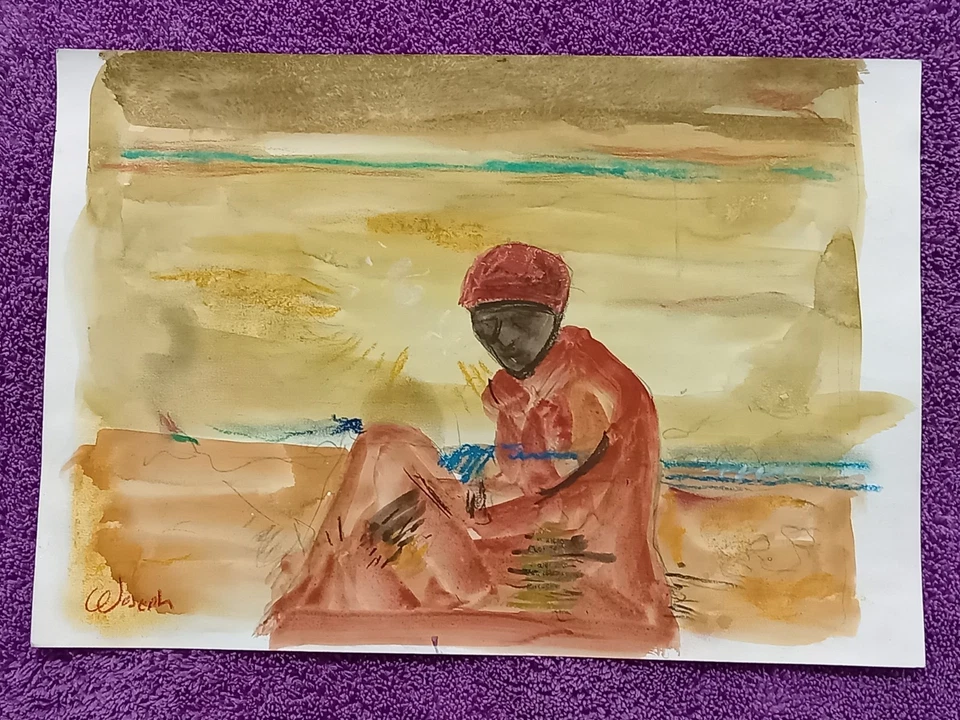 CLIF JOSEPH 纸上绘画(手工制作)签名和盖章混合媒体。 — 第 2/4 张图片