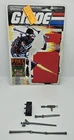 G.I. Joe 1989 Snake Eyes v3 Complete Weapons Lot & Full File Card Nunchuks Sword