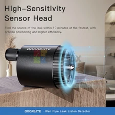 Water Pipe Leak Detector Sensor Underground Water Pipe Leakage Monitor Kit TypeC