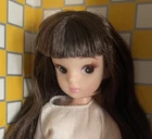 Licca Doll Repro Reprint Reproduction 1st Gen Dark Brown Long Hair Rika Castle