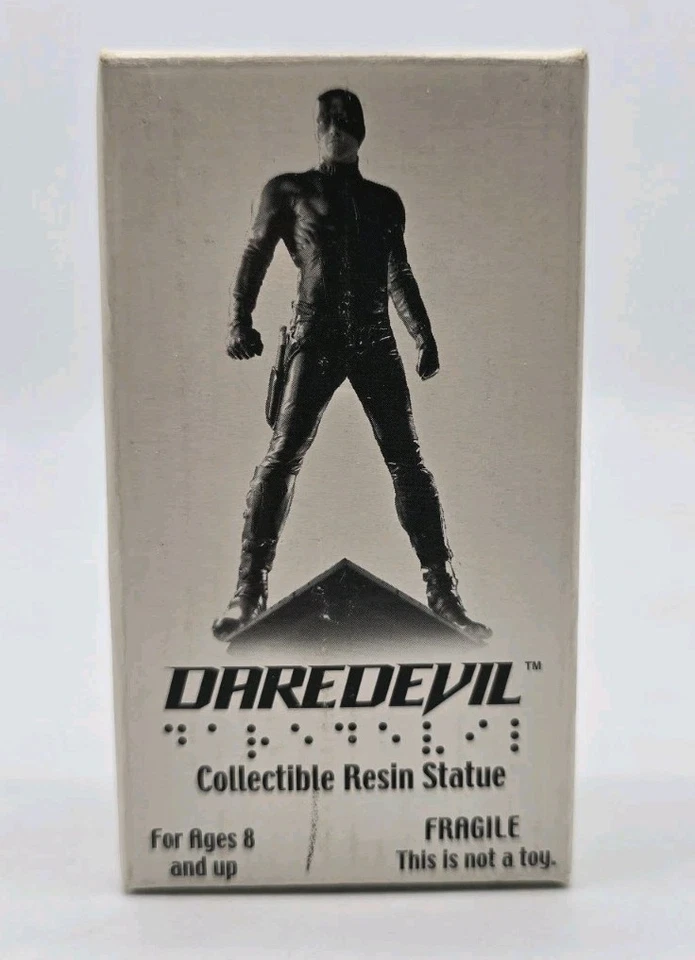 2003 Marvel DAREDEVIL Movie Collectible 4" Resin Statue & COA Ben Affleck New - Image 4 of 4